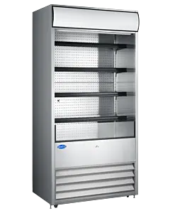 Zanduco 36" Grab-and-Go Open Refrigerated Floor Self-Serve Display Case with 520L Capacity - 120V, 1340W