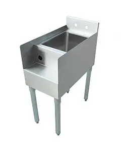 Omcan Stainless Steel Blender Station with Galvanized Leg and Plastic Bullet Foot