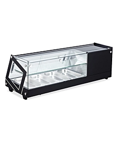 Omcan 45"/1.55 Cu. Ft. Capacity Sushi Showcase with Flat Glass