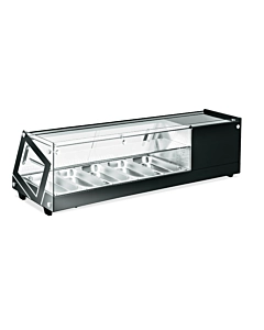 Omcan 51"/2.26 Cu. Ft. Capacity Sushi Showcase with Flat Glass