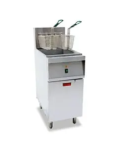 Omcan Electric Floor Fryer 204 V / 1Ph / 14 kW - 40 lb. Capacity
