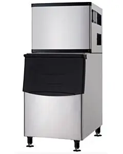 Omcan Ice Machine with 375 lb Storage Bin - 500 lb / day Cube Ice Production Capacity