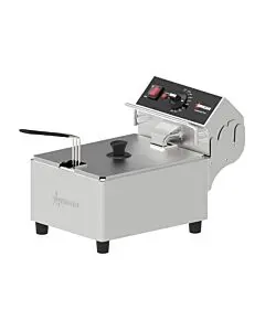 Omcan Elite Series 10lb. Electric Countertop Single Basket Deep Fryer - 120V, 1800W
