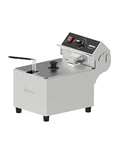 Omcan Elite Series 15lbs. Electric Countertop Single Basket Deep Fryer - 240V, 3600W