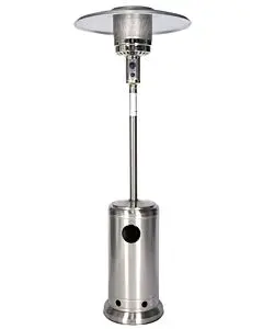 Omcan 87" Portable Propane Patio Heater - Steel, 46000 BTU