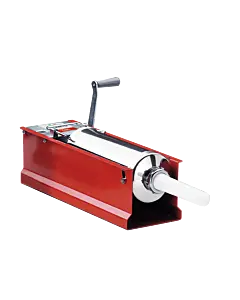 Trento 18 lb. Manual Sausage Stuffer with 2-Speed Horizontal Direct Drive - Red