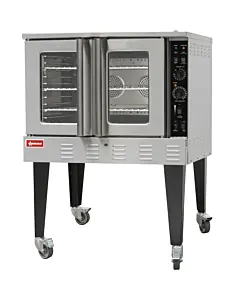 Omcan 40" Single Natural Gas Convection Oven, Full Size - 60,000 BTU