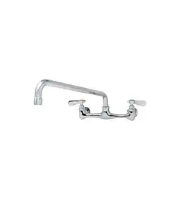 Zanduco Faucet Splash Mounted 8" Centers, Swing Nozzle 16" Spout For 24x24 - 3 Tub Sink