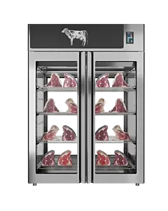 Stagionello® Dry Age 3.0 1400 Liter, 450 Kg Dry Aging Cabinet with Humidity Management, 2-Glass View – 220-240V, 1Ph, 548W