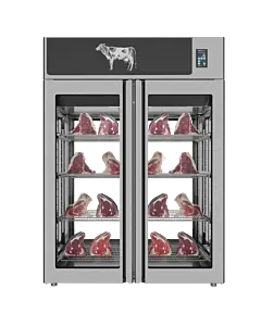 Stagionello® Dry Age 3.0 1400 Liter, 450 Kg Dry Aging Cabinet with Humidity Management, 4-Glass View – 220-240V, 1Ph, 548W