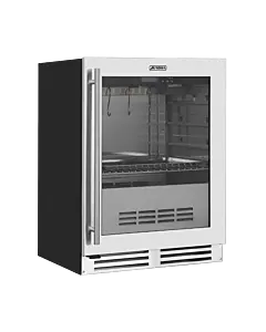 Aurora Single Glass Door Dry Aging Cabinet with 98L Capacity - 120V, 70W