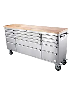 Omcan 72" Mobile Working Bench with 15 Drawers