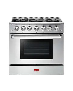 Omcan 48" Commercial Gas Range with 30" and 18" Ovens, Natural Gas - 135,000 BTU