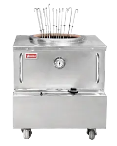 Omcan 32" x 32" Natural Gas Stainless Steel Square Tandoor Oven - 85,000 BTU
