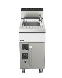 Trento Stainless Steel 12 Gallon Single Tank and Double Burner Pasta Cooker, Natural Gas - 78,000 BTU