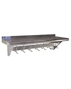 Omcan 12" Depth Stainless Steel Pot Rack with Shelves