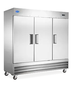 Zanduco 81" 3-Doors Reach-In Stainless Steel Refrigerator with 2040L Capacity - 110V, 3/4 HP