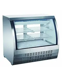Zanduco 47" Stainless Steel Floor Model Refrigerated Showcase 18 cu. ft.