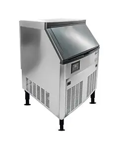 Omcan Ice Machine with 80 lb Storage Bin - 280 lb / day Cubed Ice Production Capacity