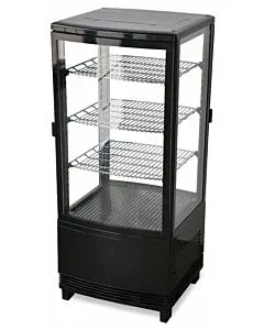 Zanduco 17" Two-Door Countertop Four Sided Glass Refrigerated Showcase with 78L Capacity - 110V, 190W