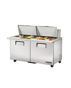 True TSSU-60-24M-B-ST-HC 60" Mega Top 2-Door Salad/Sandwich Prep Table