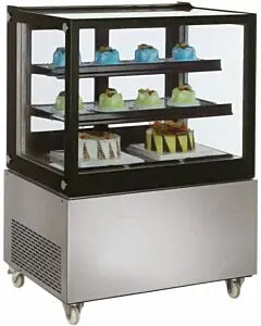 Zanduco 48” Square Edge Standing Refrigerated Bakery Display Case with 13 cu.ft. Capacity