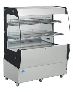Zanduco 39" Grab-and-Go Open Refrigerated Floor Self-Serve Display Case with 200L Capacity - 110V, 1340W
