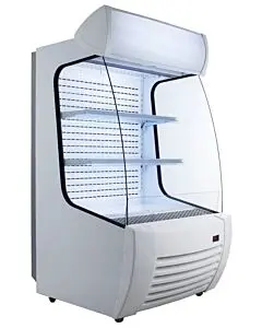 Zanduco 34" Open Refrigerated Floor Display Case with 360L Capacity - 110V, 1.26kW