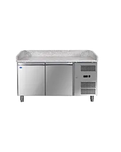 Zanduco 59" Granite Top Refrigerated Pizza Prep Table - 110V