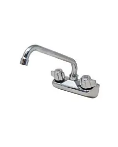Zanduco Wall Mount Bar Sink Faucet with 10" Swing Spout and 4" Centers