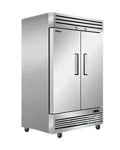 Juneau 54" Reach-In Double Solid Door Refrigerator 39 cu.ft. - 115V, 410W