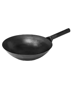 Omcan Black Iron Mandarin Wok with Welded Joint - NSF