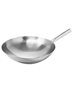 Omcan Stainless Steel Mandarin Wok with Nailed Joint - NSF