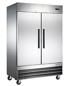 Aurora 54" Bottom Mount Solid Two-door Reach-in Refrigerator with 1169L Capacity - 120V, 249W