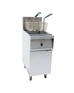 Omcan Electric Floor Fryer 240V / 3Ph / 14kW - 40 lbs Capacity