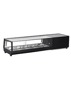 Omcan 54" Refrigerated Rectangular Sushi Showcase 52 L/1.84 Cu Ft - 110V/60/1