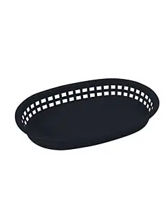 Omcan 9" x 5" Plastic Oval Platter - 12/Case