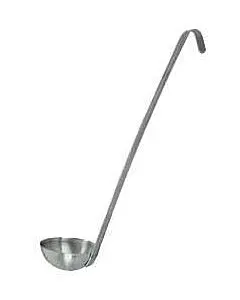 Omcan 32 oz / 960 ml Two-Piece Stainless Steel Ladle with 16" Handle