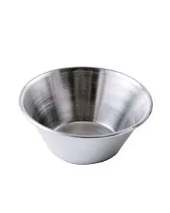 Omcan Stainless Steel Round Sauce Cup - Pack of 12