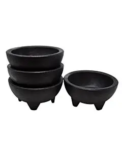 Omcan Black Molcajete Salsa Bowl