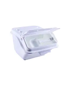 Omcan 80987 2.6 Gallon Shelf Ingredient Bin / Storage Bin with Lid & Scoop - 1 Pack