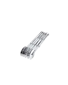 Omcan Stainless steel Expandable Pastry Dough Cutter - 5 Wheels