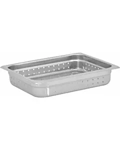 Omcan 1/2 Size Perforated Stainless Steel Steam Table Pans