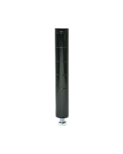 Zanduco Black Commercial Epoxy Post with Leveler - NSF