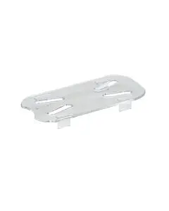 Cambro 90CWD135 Food Pan - Camwear - Polycarbonate - Clear - Drain Shelf - 1/9 Size