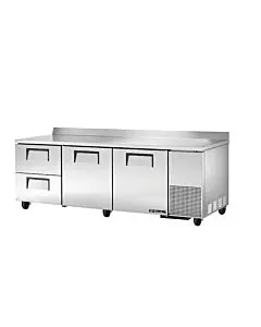 True TWT-93D-2-HC 93" Deep Worktop Refrigerator With 2-Door And 2-Drawer