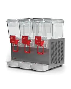 Ugolini Arctic Deluxe-Paddle Mix Triple Bowl Juice Dispenser with 3 x 20L Capacity - 115V