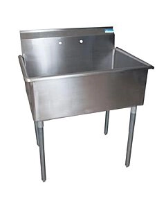 Bk Resource BKUS6-1-3624-14 39" One Compartment Stainless Steel Utility Sink - 36" x 24" x 14" Bowl