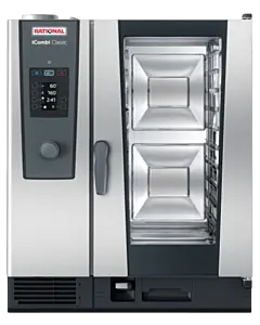 Rational CD2ERRA.0000252 iCombi Classic Single 10-Half Size Electric Combi Oven with Manual Controls - 208/240V, 3 Phase