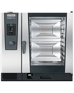 Rational CE2GRRA.0000275 iCombi Classic Single 10-Full Size Natural Gas Combi Oven with Manual Controls - 208/240V, 1 Phase